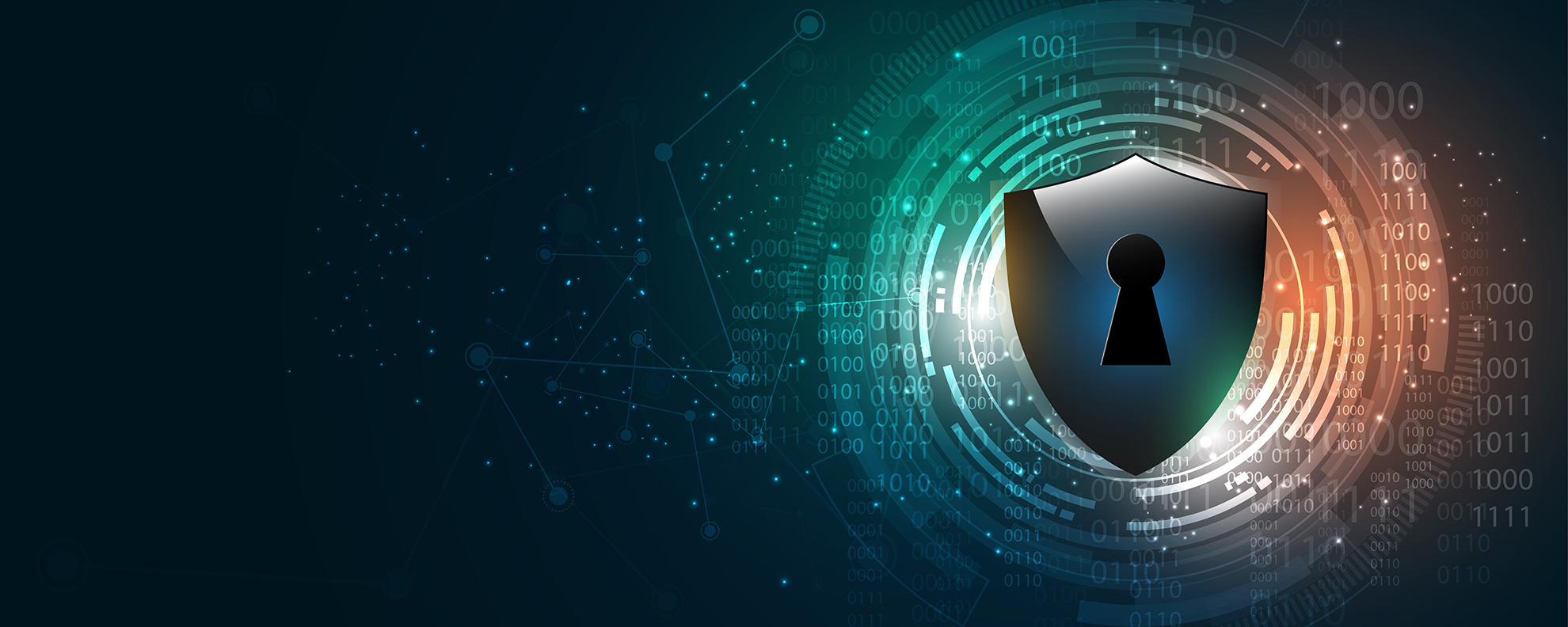 Security cyber digital concept Abstract technology background pr